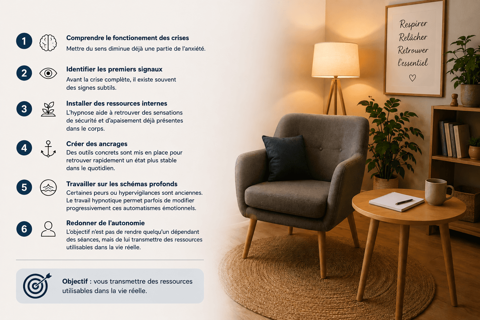 Crise d'angoisse : mon approche en cabinet à Saint-Brieuc
