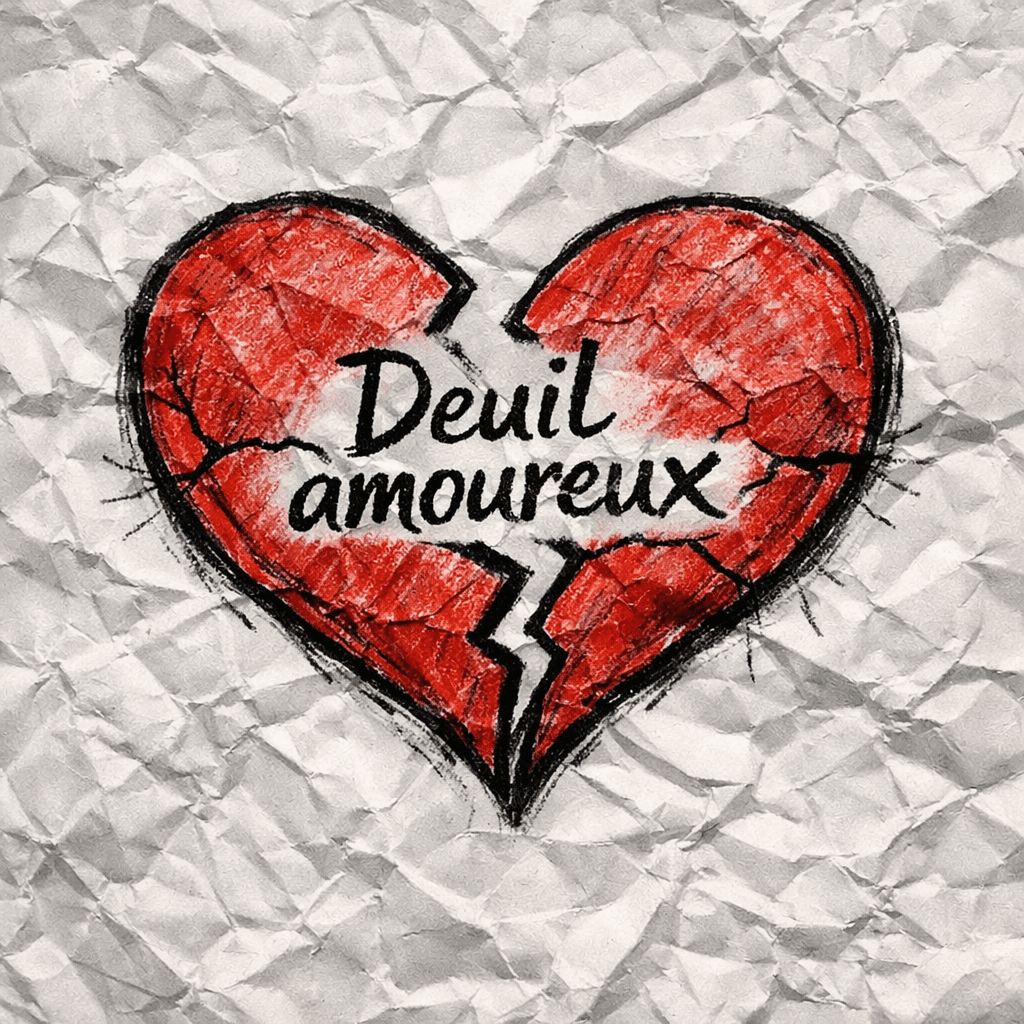 Infographie des étapes du deuil amoureux