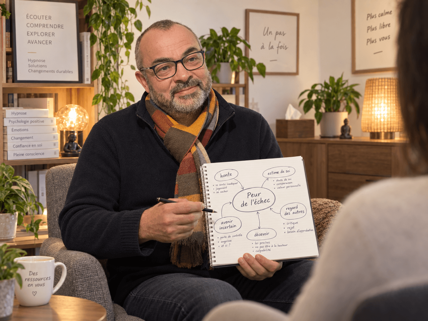 Accompagnement en hypnose sur la peur de l'échec au cabinet
